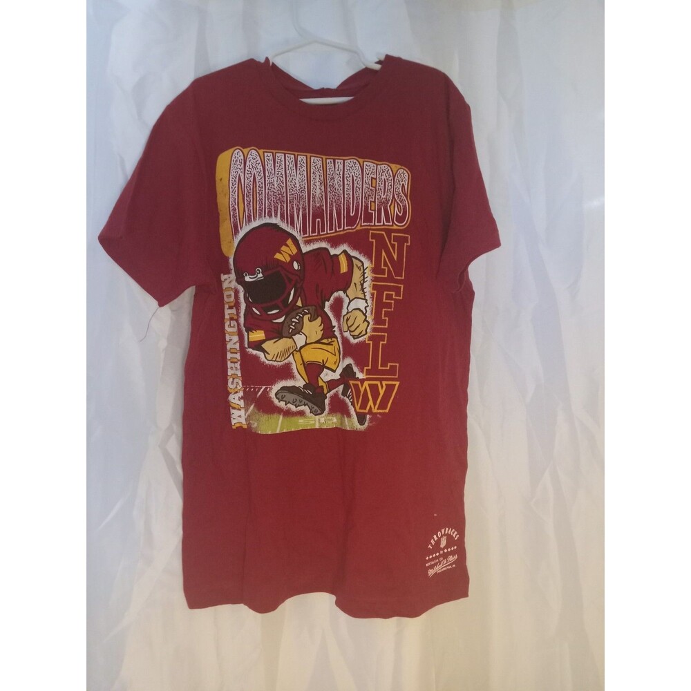 Washington Commanders Mitchell & Ness Throwback Tee YL 14/16 NEW